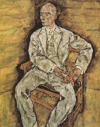 Egon Schiele Portrait of Victor Ritter von Bauer (mk12) Sweden oil painting artist
